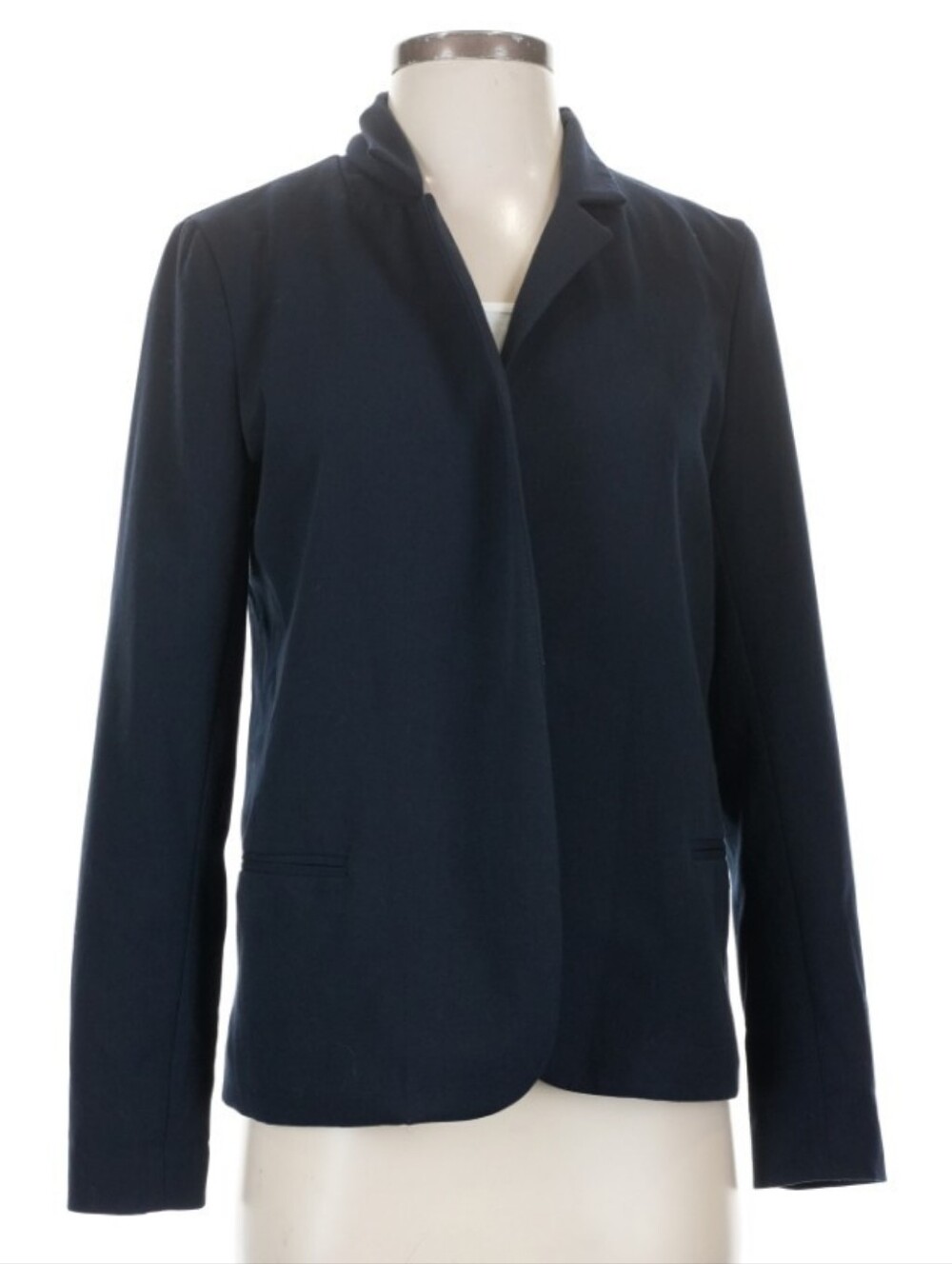 Necessary Objects Navy Blue Blazer Jacket Suit Coat Women's Size Small